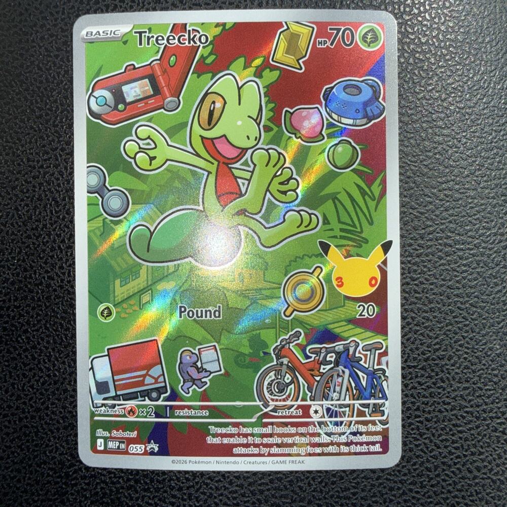 Treecko MEP 055 30th Anniversary Promo Holo Pokemon TCG English 2026